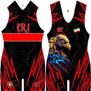 Iranian Wrestling Singlet – Traditional Sleeveless Design for Champions