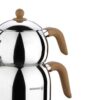Korkmaz Teapot and Kettle Set Model A196 – Stainless Steel with Chrome-Nickel Plating (3)