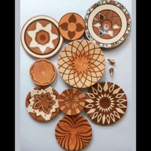 Wall-Mounted Pottery Set – Mix of Traditional and Modern Design, 9 Pcs