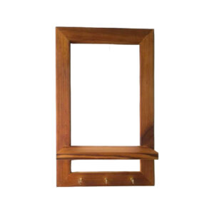 Wooden Wall Key Holder Perfect for Organizer with 3 Hooks
