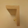 Wooden Wall Key Holder – Rustic Home Organizer for Keys with 4 Hooks (1)