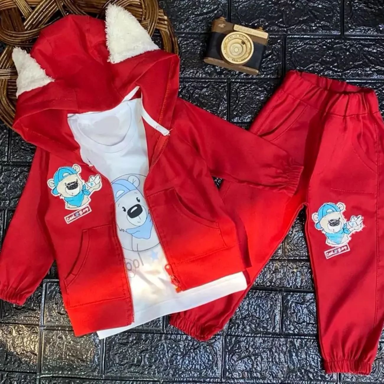Three-Piece Spring Cotton Set for Boys 10 Month to 10 Years