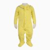 Baby Jumpsuit with Attached Socks & Hat Set, Lemon Yellow Color (3)