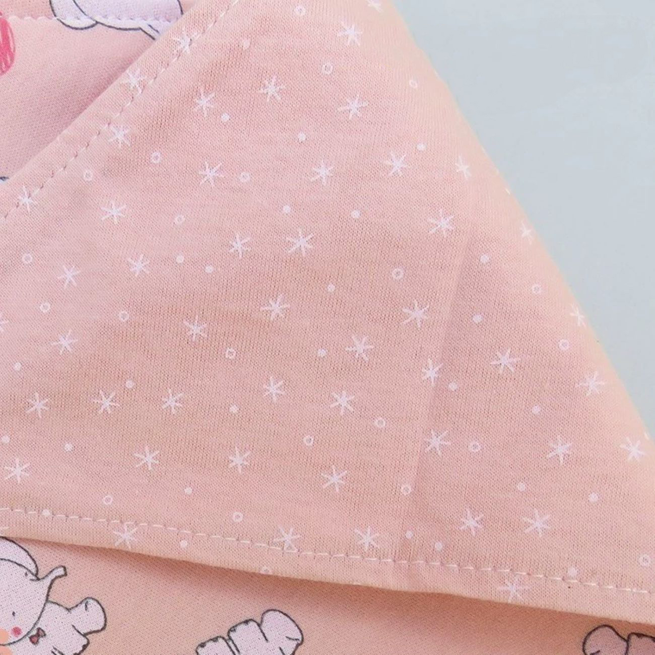 Baby and Toddler Bandana Bib with Elephant Design in Cotton Material