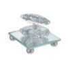 Compact Seashell Jewelry Holder with Built-In Mirror