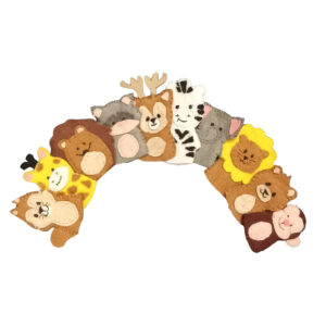 Durable Finger Puppet Toy Suitable for Early Childhood Learning, Set of 10