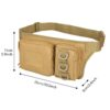 Durable Tactical Waist Bag with 3 Packet – Suitable for Hiking, Camping, Etc (1)