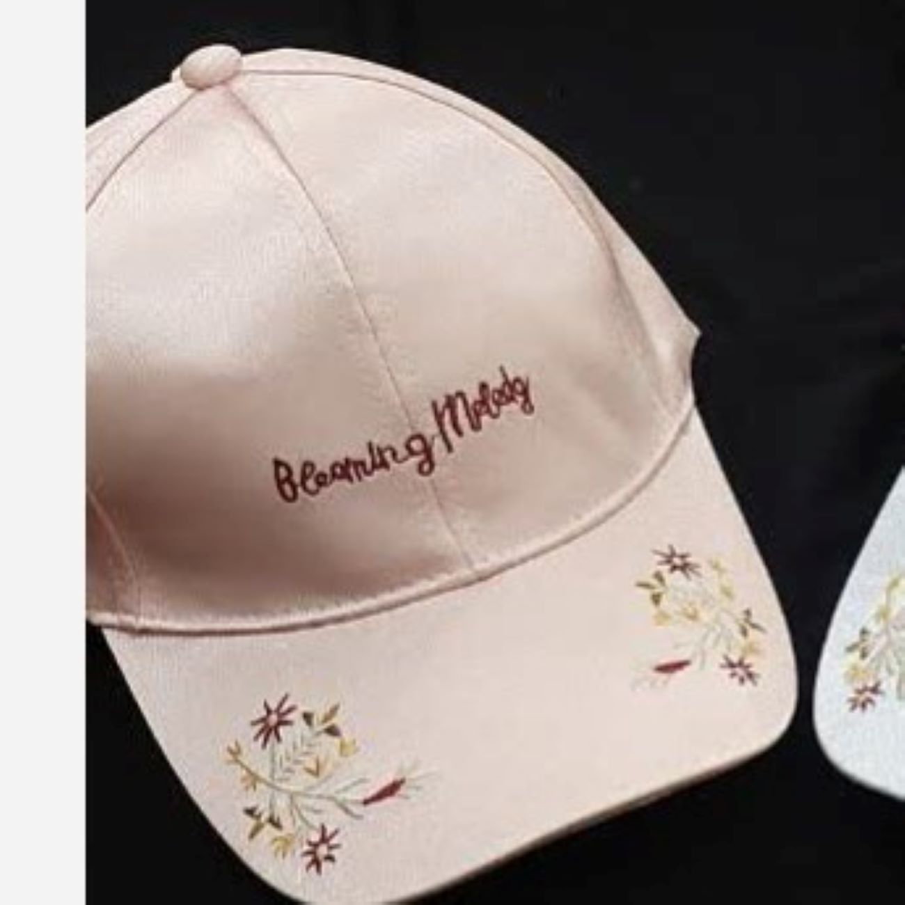 Embroidered Satin Baseball Cap – Casual Look for Everyday Wear