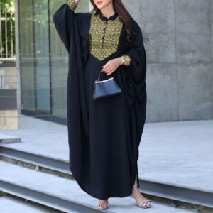 Formal Abaya Mantu – Long, Elegant, and Modest with a Closed Front and Traditional Design