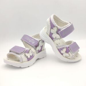 Girls’ Elegant Sandals with Low Heel and Glitter Design – Perfect for Special Days