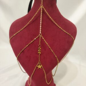 Golden Star Thigh Chain Jewelry for Ladies – Suitable for Festivals and Photoshoots