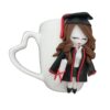 Handmade Ceramic Mug – Graduation Doll Design (2)