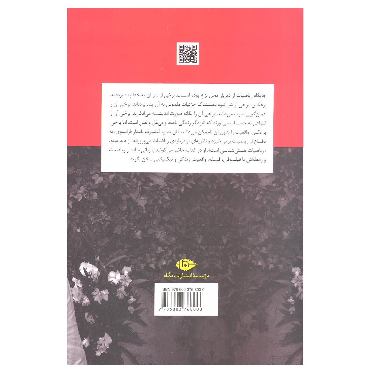 In Praise of Mathematics Book by Alain Badiou (Farsi)