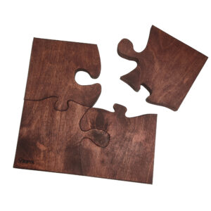 Interlocking Puzzle Coasters 4-Pack – Protective & Stylish for Wooden Surfaces