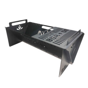 Iron Persian Mangal – Portable & Durable Suitable for Outdoor BBQ in Black