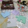 Jigsaw-Inspired Stone Coasters – Stylish Surface Protection (4x) 4