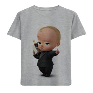 Kids’ T-shirt Boss Baby – 100% Cotton Short Sleeve TShirt for Kids