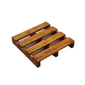 Mini Pallet Coasters 6-Pack – Ideal for Desks, Kitchens & Cafés