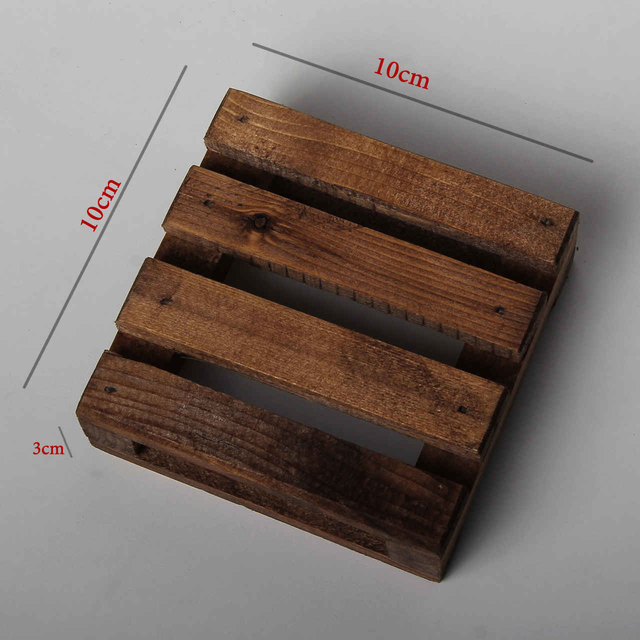 Mini Wooden Pallet Coasters 6-Pack – Perfect for Tea Cups, Mugs & Glasses