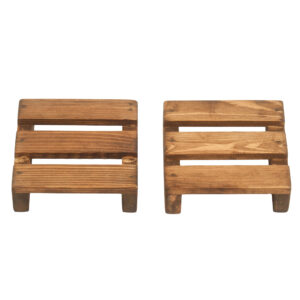 Minimalist Pallet Wood Coasters 6-Pack – Great for Kitchens, Bars & Offices