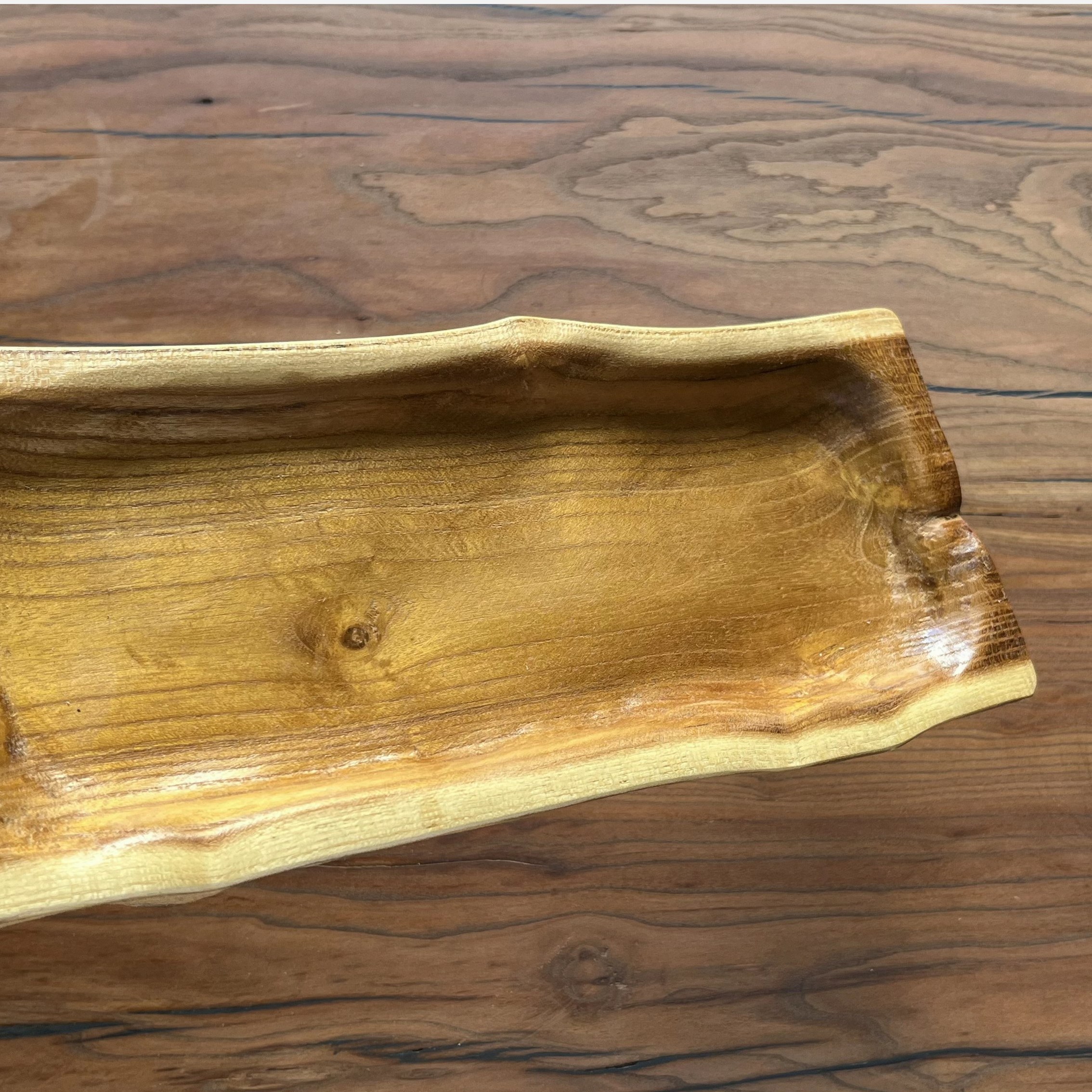 Multi-Purpose Rustic Wooden Serving Tray – Home & Office Organizer