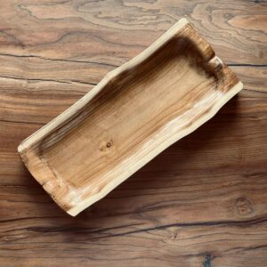 Multi-Purpose Rustic Wooden Serving Tray – Home & Office Organizer