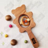 Natural Wood Baby Rattle – Cute Panda Design for Infants (2)