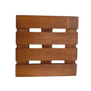 Unique Wood Pallet Coasters 6-Pack – Ideal for Coffee & Tea Drinks