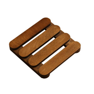 Pallet-Inspired Wood Coasters 6-Pack – Trendy Tabletop Accessory for Coffee Tables