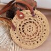 Raffia Bag Crocheted with Raffia Paper Yarn - Light Weight & Durable (1)