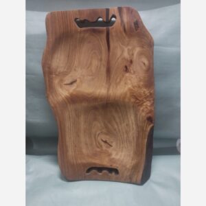 Rustic Irregular Wooden Serving Tray – Natural Decorative Organizer Tray