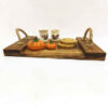 Rustic Wooden Tray with Jute Handles – Suitable for Coffee Tables (3)