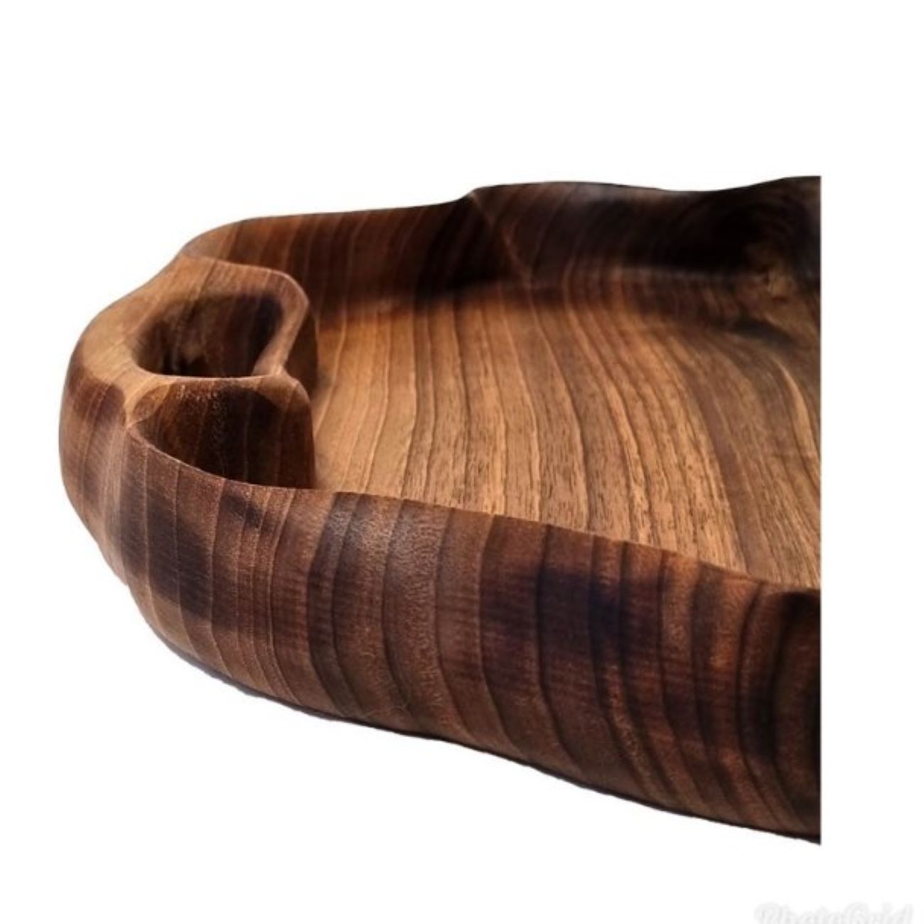 Rustic Deformed Wooden Serving Tray – Natural Edge Display Tray