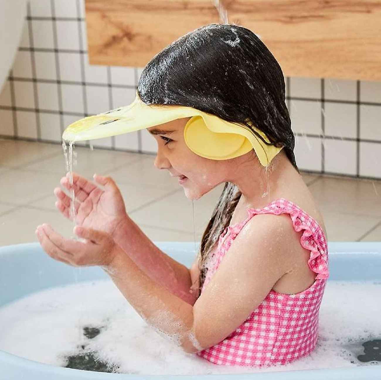 Waterproof Baby Shower Cap for Face and Eye Protection, Suitable for Sensitive Baby Skin