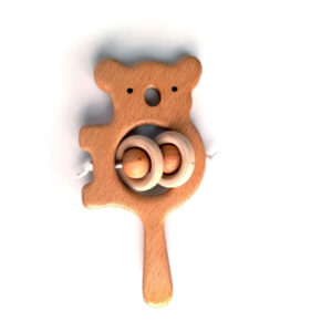 Koala Wooden Rattle – Perfect Gift for Baby Shower or Newborn