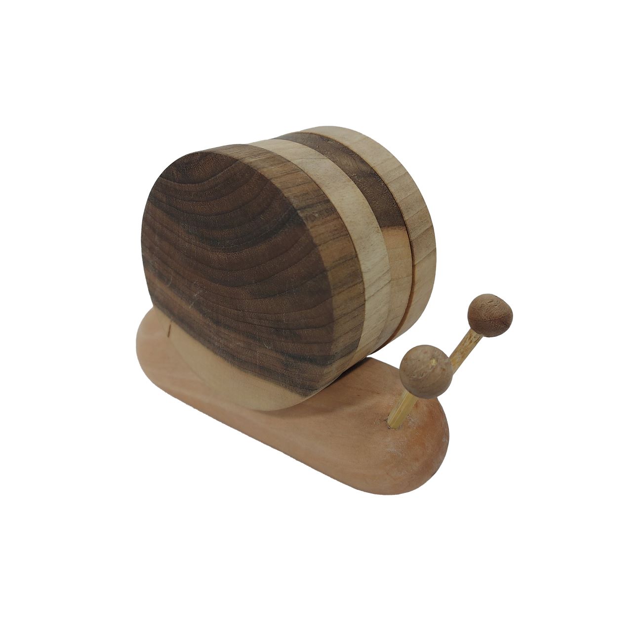 Snail-Shaped Wooden Coaster Set – Rustic Boho Animal Design for Home Decor