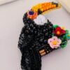 Beaded Toucan Brooch Graceful and Unique (3)