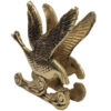 Brass Tabletop Tissue Holder Bird Design (1)