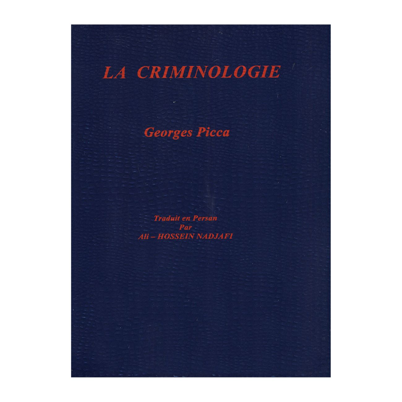 Criminology by Georges Picca (Farsi)