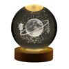 Crystal Globe Table Lamp, Moon and Girl Design Model1