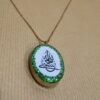 Double-Sided Resin Brass Necklace - Hasbi Allah on One Side & the Verse Bismillah on the Other (4)