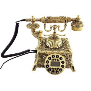 Elegant Old-World Brass Telephone in Vintage Style