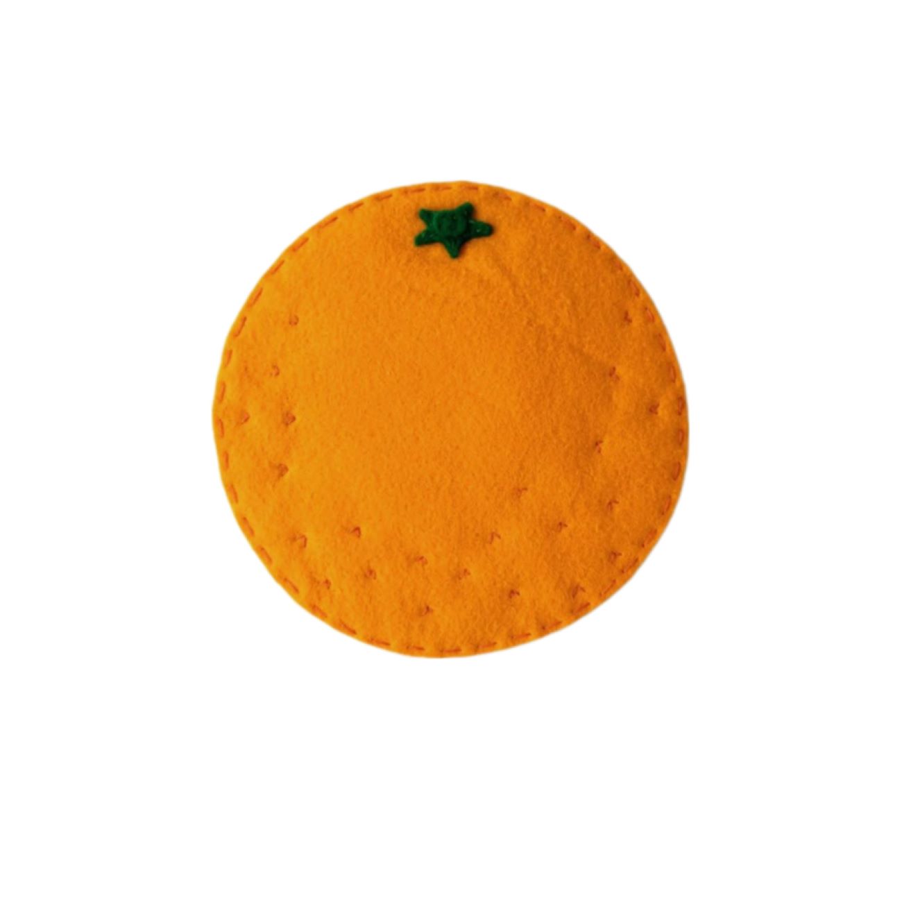 6-Pack Felt Orange Fruit Coasters – Cute & Functional Gift Set for Kitchen & Dining