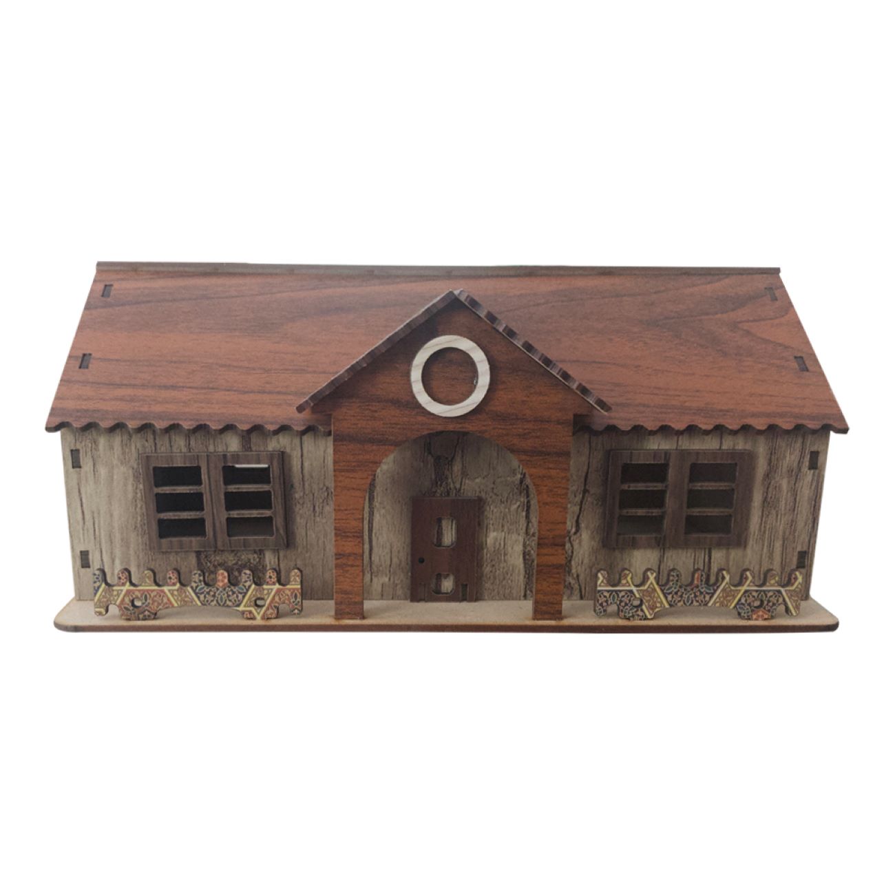 Decorative Wooden Tissue Box in Charming Cottage-Style Design