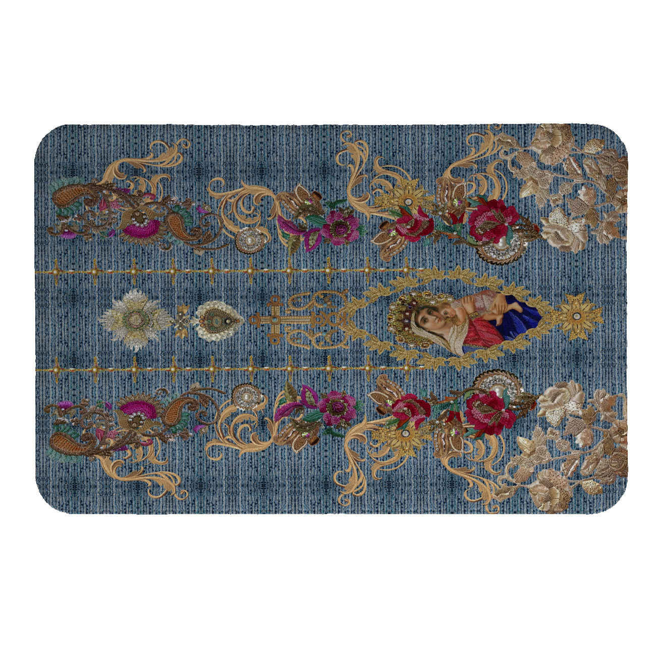 Heat-Resistant Velvet Placemat – Persian Khatoon Design (Set of 4)