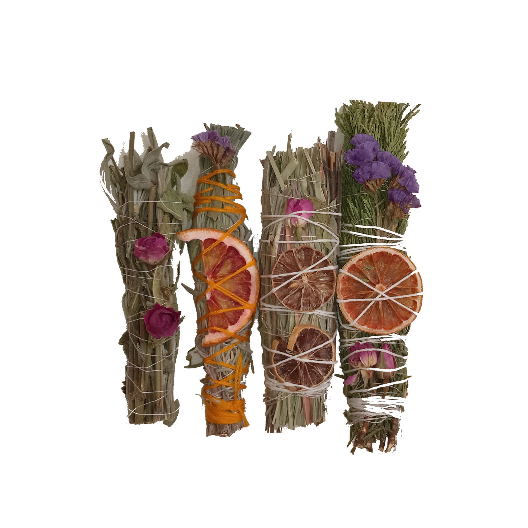 Herbal Smudge Kit to Purify Space – (Pack of 4)
