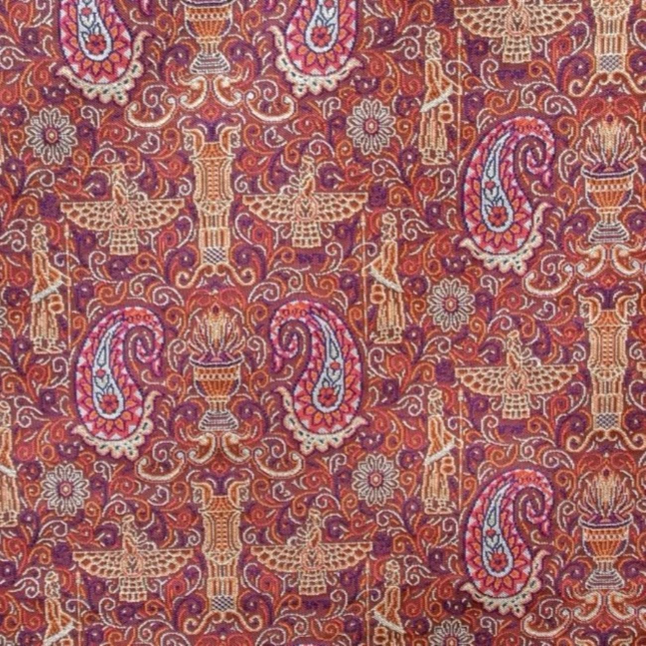 Authentic Termeh Fabric – Ancient Achaemenid & Farvahar Heritage Pattern