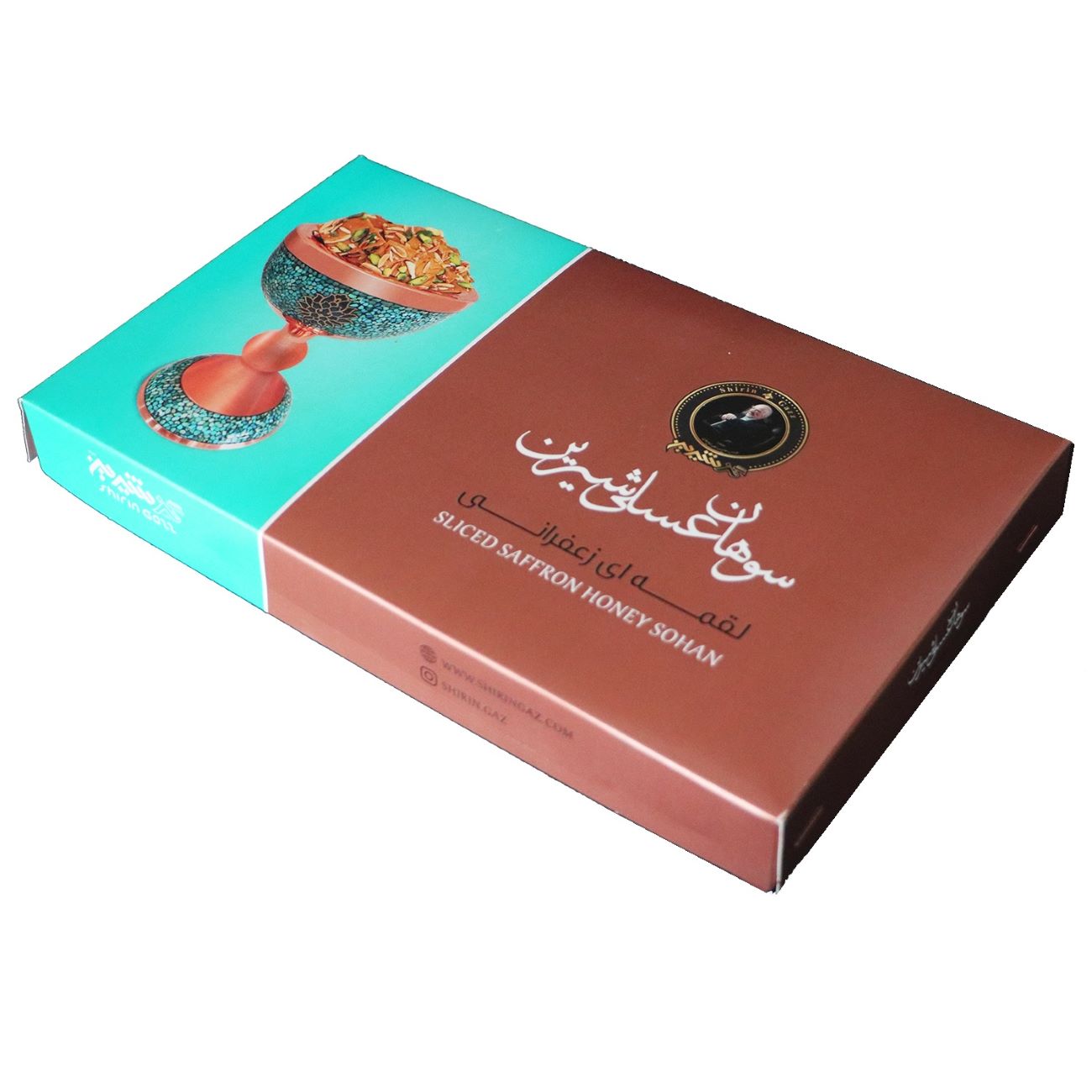 Honey Saffron Sohan Bite-Size Shirin Gaz – 250 grams (3x)