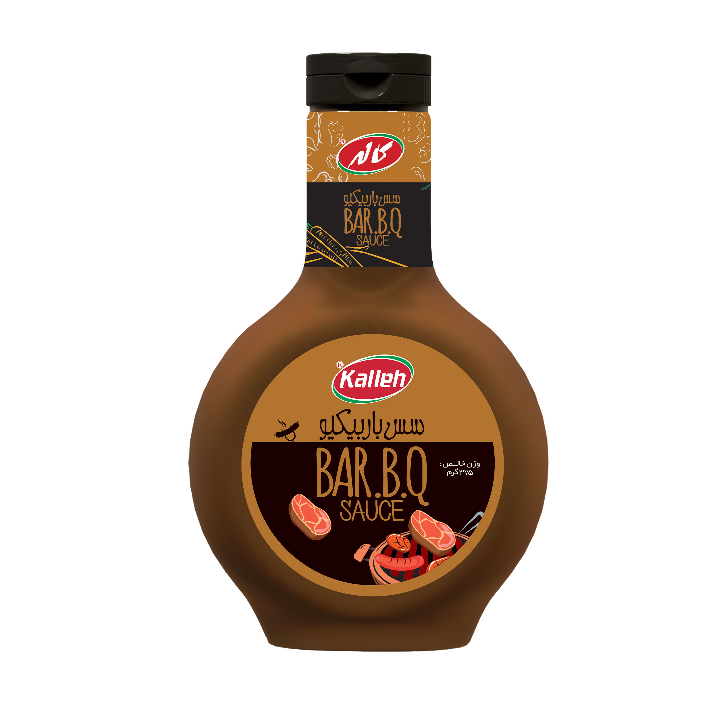 Kalleh Smoky Grilling Sauce for Tasty Weeknight Dinners, 375 gr (3x)