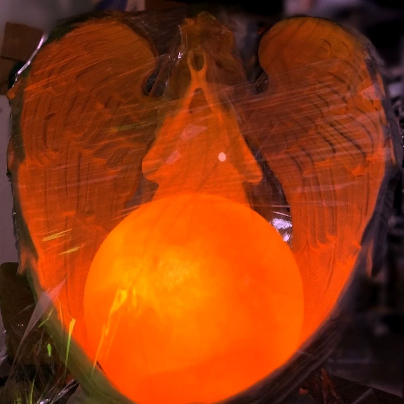 Salt Lamp Model “Angel” with Salt Globe – A Beautiful Night Light